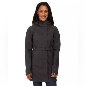 The North Face Apex Bionic Hooded Trench Soft Shell Long Jacket Coat Spring